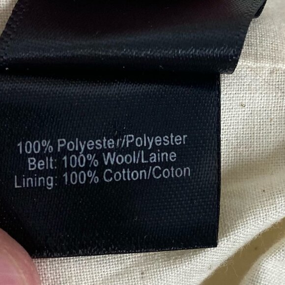 Vera Wang Collection Trench Coat Black Belted Size 0 Jacket Minimalist Oversized - Picture 13 of 14